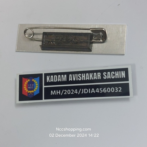 NCC NAME PLATE METAL