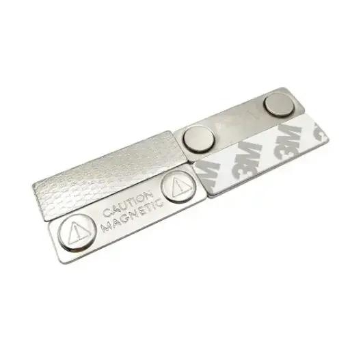 [2MSB1] 2 Magnet Steel Badge