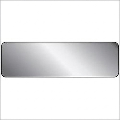 Plain Stainless Steel Name Badge Plate 75×20 mm – Pack of 100
