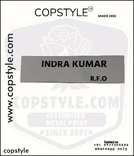 [MNP7520MS3D] Metal pocket name plate Custom name badge Engraved name tag Professional name plate Stainless steel name badge Office ID badge Personalized name tag Corporate name plate Lapel name badge High-quality metal name plate